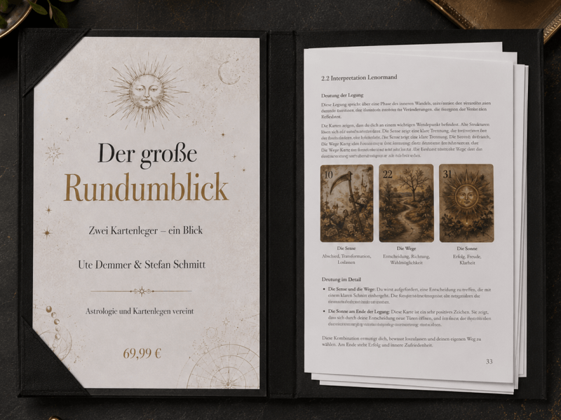 Der große Rundumblick – zwei Kartenleger, ein Blick: Astrologie und Kartenlegen vereint