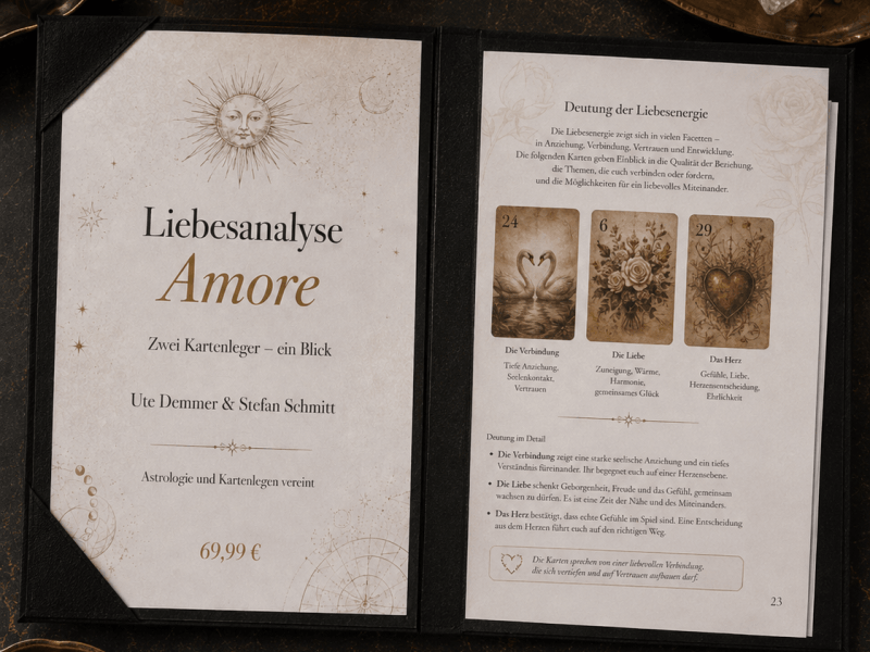 Liebesanalyse „Amore“ – zwei Kartenleger entschlüsseln deinen persönlichen Liebesweg
