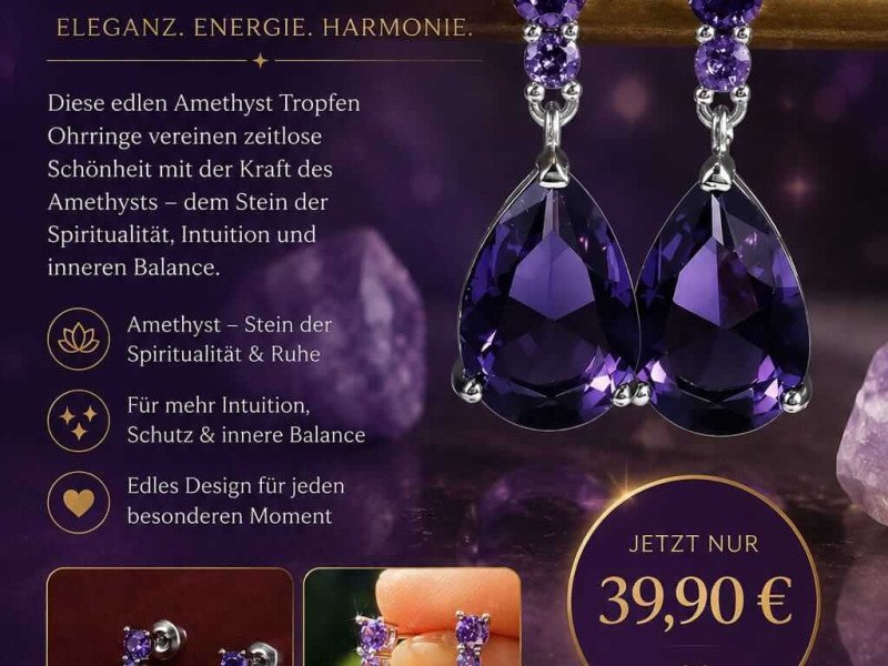 Amnethyst Ohrringe